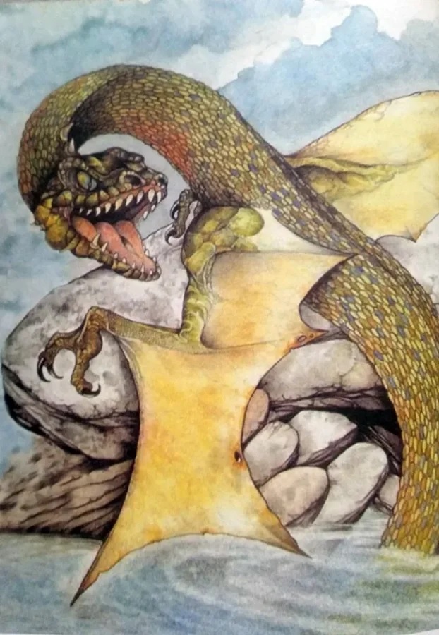 Cuélebre - dibujo